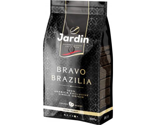 Кофе зерновой JARDIN Bravo Brazilia жареный, 1кг, Россия, 1000 г