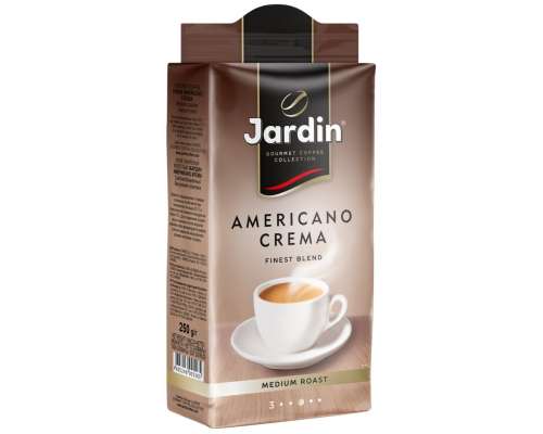 Кофе молотый JARDIN Americano Crema жареный, 250г, Россия, 250 г