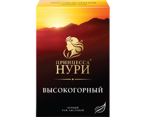 Чай черный ПРИНЦЕССА НУРИ байховый высокогорный листовой, 250г, Россия, 250 г