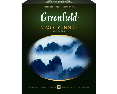 Чай черный GREENFIELD Magic Yunnan, 100пак, Россия, 100 пак