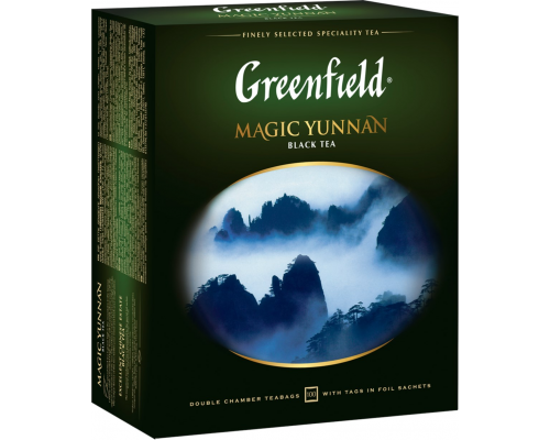 Чай черный GREENFIELD Magic Yunnan, 100пак, Россия, 100 пак