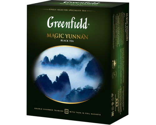 Чай черный GREENFIELD Magic Yunnan, 100пак, Россия, 100 пак