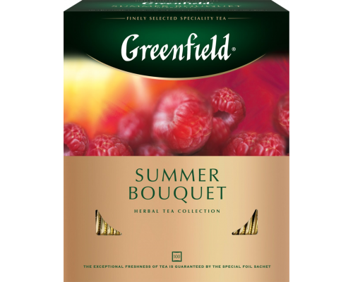 Чай травяной GREENFIELD Summer Bouquet, 100пак, Россия, 100 пак