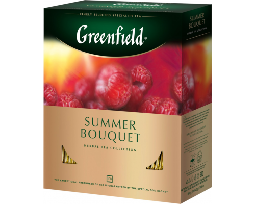 Чай травяной GREENFIELD Summer Bouquet, 100пак, Россия, 100 пак