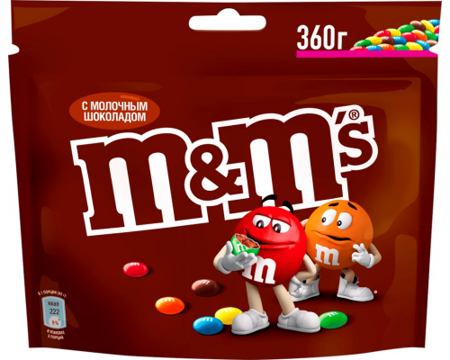 Драже M&M'S Шоколад, 360г, Россия, 360 г