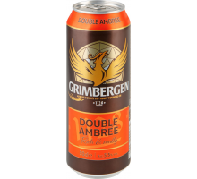 Напиток пивной GRIMBERGEN Double Ambree пастер. алк.5,5% ж/б, Польша, 0.5 L