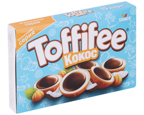 Конфеты TOFFIFEE Кокос c лесным орехом, 125г, Германия, 125 г