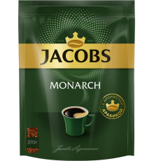 Кофе растворимый JACOBS Monarch натуральный сублимированный, 210г, Россия, 210 г