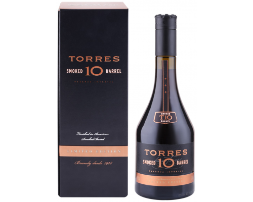 Бренди TORRES 10 Смоукд Баррел 38%, п/у, 0.7л, Испания, 0.7 L