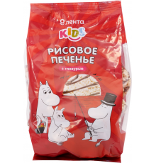 Печенье рисовое ЛЕНТА KIDS Муми Тролли с глазурью, 150г, Россия, 150 г