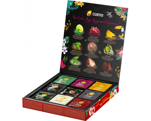 Набор подарочный чайный CURTIS Dessert Tea Collection&Blossom Tea Ассорти, 40пак, Россия, 40 пак