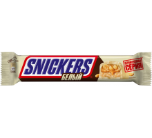 Батончик шоколадный SNICKERS White, 81г, Россия, 81 г