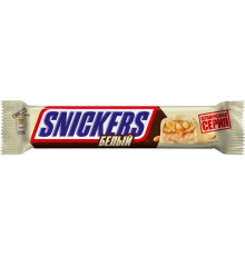 Батончик шоколадный SNICKERS White, 81г, Россия, 81 г