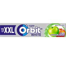 Жевательная резинка ORBIT Белоснежный Сочное яблоко XXL, 20,4г, Россия, 20,4 г