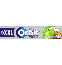 Жевательная резинка ORBIT Белоснежный Сочное яблоко XXL, 20,4г, Россия, 20,4 г