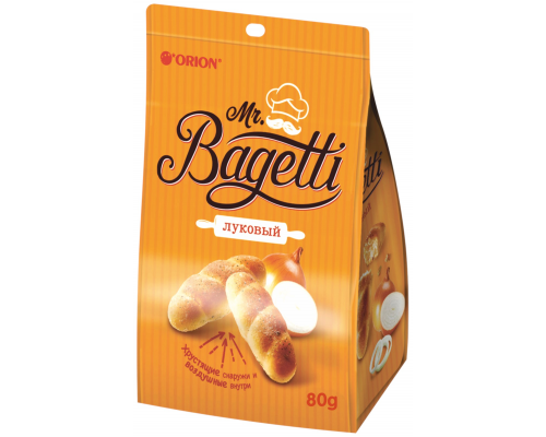 Печенье затяжное MR.BAGETTI Onion Луковое, 80г, Россия, 80 г