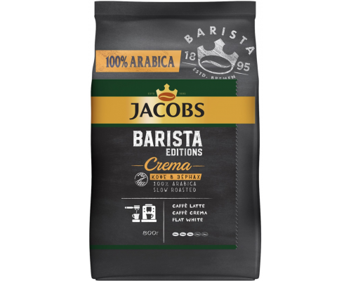 Кофе зерновой JACOBS Barista Editions Crema натуральный жареный, 800г, Россия, 800 г