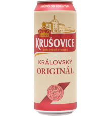 Пиво светлое KRUSOVICE Rizna 10 фильтрованное пастеризованное, 4,2%, ж/б, 0.5л, Чехия, 0.5 L