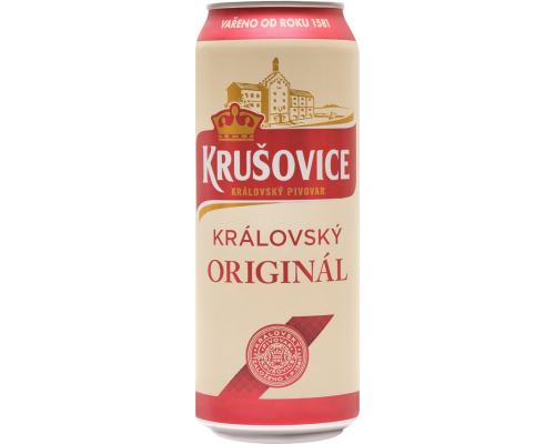 Пиво светлое KRUSOVICE Rizna 10 фильтрованное пастеризованное, 4,2%, ж/б, 0.5л, Чехия, 0.5 L