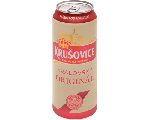 Пиво светлое KRUSOVICE Rizna 10 фильтрованное пастеризованное, 4,2%, ж/б, 0.5л, Чехия, 0.5 L