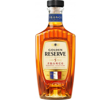 Коньяк ЗОЛОТОЙ РЕЗЕРВ Golden Reserve France National Selection 5 лет 40%, 0.5л, Россия, 0.5 L