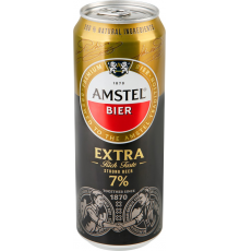 Пиво светлое AMSTEL Экстра пастер. алк.7,0% ж/б, Россия, 0.43 L