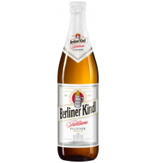 Пиво светлое BERLINER KINDL Jubilaums Pilsener фильтрованное пастеризованное 5,1%, 0.5л, Германия, 0.5 L