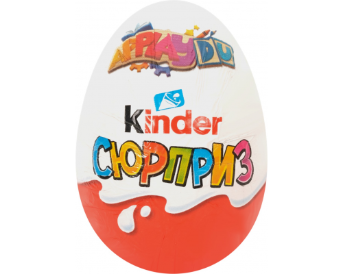 Яйцо шоколадное KINDER Сюрприз из молочного шоколада с игрушкой, 20г, Россия, 20 г