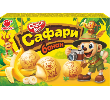 Печенье затяжное ORION ChocoBoy Safary Banana с глазурью, 42г, Россия, 42 г