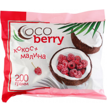 Конфеты КОНДИТЕР ПРОФИ Cocoberry с кокосовой стружкой и малиной, глазированные, 200г, Россия, 200 г