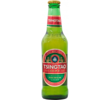 Пиво светлое TSINGTAO Циндао фильтрованное пастеризованное 4,7%, 0.33л, Китай, 0.33 L