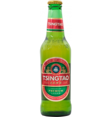 Пиво светлое TSINGTAO Циндао фильтрованное пастеризованное 4,7%, 0.33л, Китай, 0.33 L