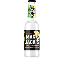 Напиток пивной MAX&JACK'S Lemon Gardenmint Лимон, мята нефильтрованный пастеризованный 4,7%, 0.4л, Россия, 0.4 L