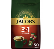 Напиток кофейный растворимый JACOBS 3в1 Крепкий, 675г, Россия, 675 г