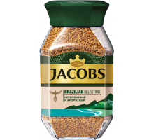 Кофе растворимый JACOBS Brazilian Selection натуральный сублимированный, 180г, Россия, 180 г