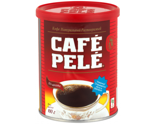 Кофе растворимый CAFE PELE натуральный порошкообразный, 100г, Бразилия, 100 г