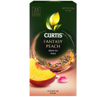 Чай зеленый CURTIS Fantasy Peach арома, 25пак, Россия, 25 саш