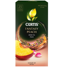 Чай зеленый CURTIS Fantasy Peach арома, 25пак, Россия, 25 саш