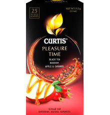 Чай черный CURTIS Pleasure Time арома, 25пак, Россия, 25 саш