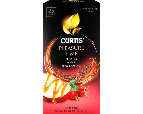 Чай черный CURTIS Pleasure Time арома, 25пак, Россия, 25 саш