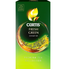 Чай зеленый CURTIS Fresh Green, 25пак, Россия, 25 саш