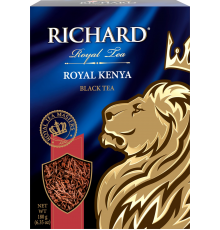 Чай черный RICHARD Royal Kenya листовой, 180г, Россия, 180 г