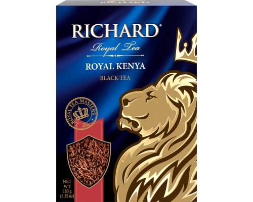 Чай черный RICHARD Royal Kenya листовой, 180г, Россия, 180 г