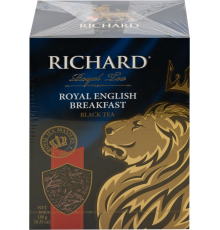 Чай черный RICHARD Royal English Breakfast листовой, 180г, Россия, 180 г