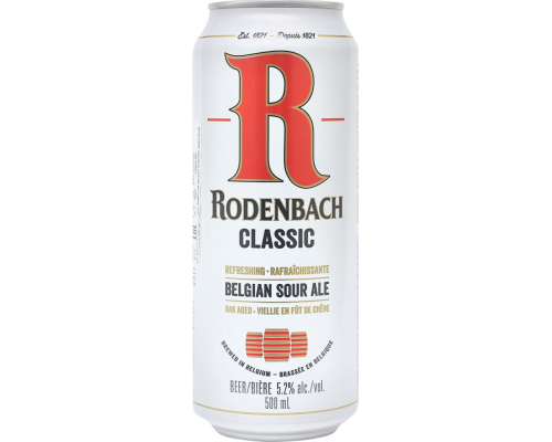 Пиво темное RODENBACH фильтр. непастер. алк.5,2% ж/б, Бельгия, 0.5 L