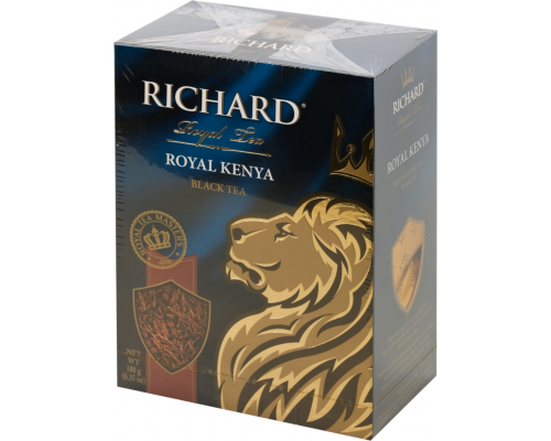 Чай черный RICHARD Royal Kenya листовой, 180г, Россия, 180 г