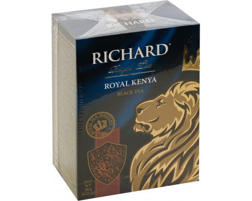 Чай черный RICHARD Royal Kenya листовой, 180г, Россия, 180 г