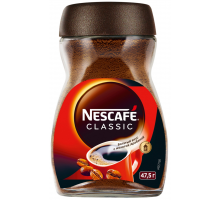 Кофе растворимый NESCAFE Classic натуральный, 47,5г, Россия, 47,5 г