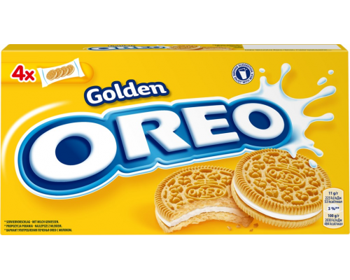 Печенье OREO Golden с начинкой с ванильным вкусом, 176г, Чехия, 176 г