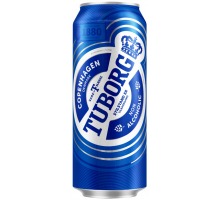 Пиво безалкогольное светлое TUBORG Non-Alco пастер. алк.0,5% ж/б, Россия, 0.45 L